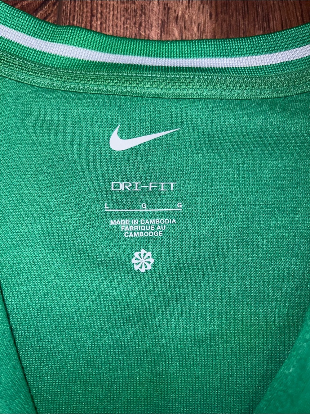 Nike Green Dri-FIT Athletic Top